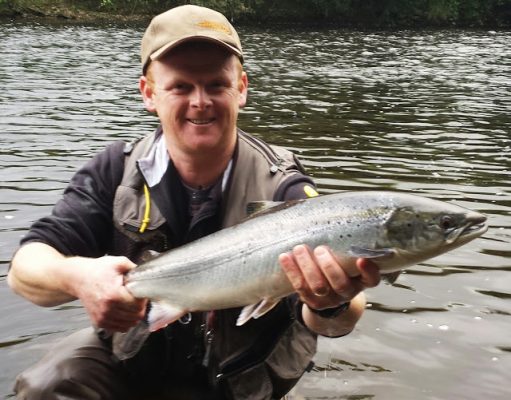 A lovely 8 pounder released by Dave Walsh on the upper river.