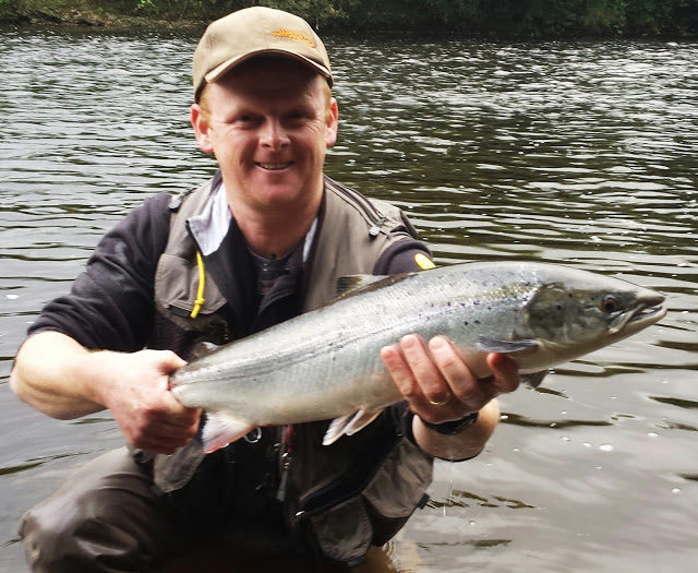 A lovely 8 pounder released by Dave Walsh on the upper river.