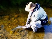 Patrick Lands His First Boyne Salmon
