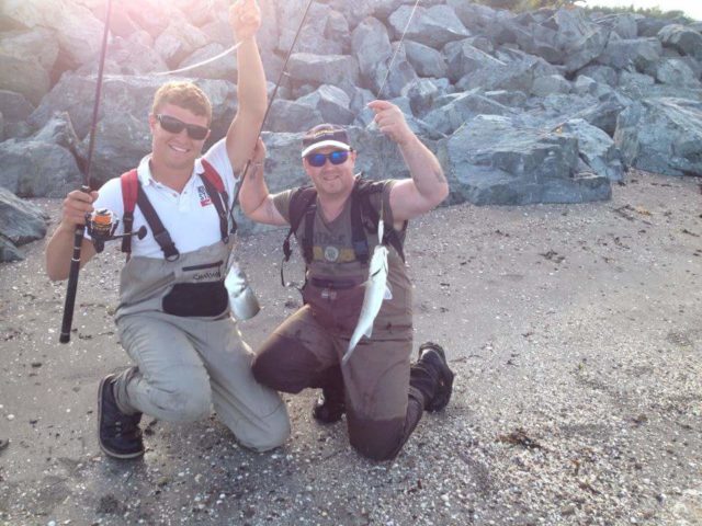Paul and Conrad enjoy the fishing...