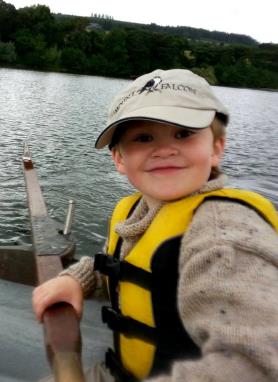 ‘On the oars’ 5 year old Noah Johnston Breen