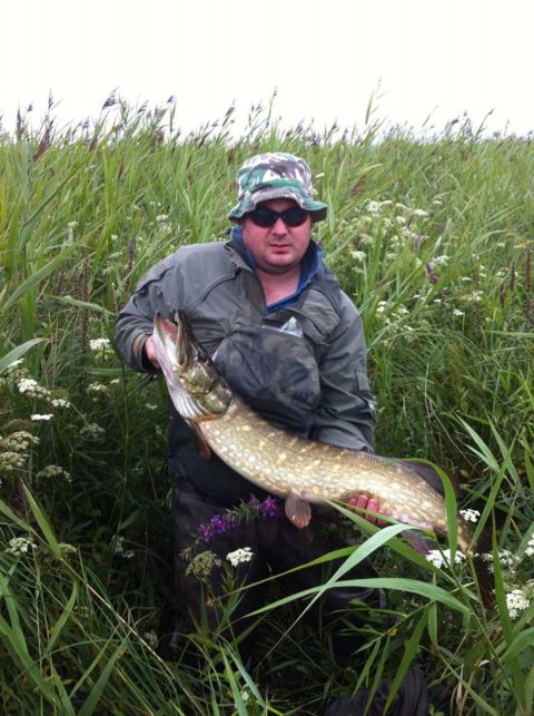 Paddy Dimbylow with his 15lb pike