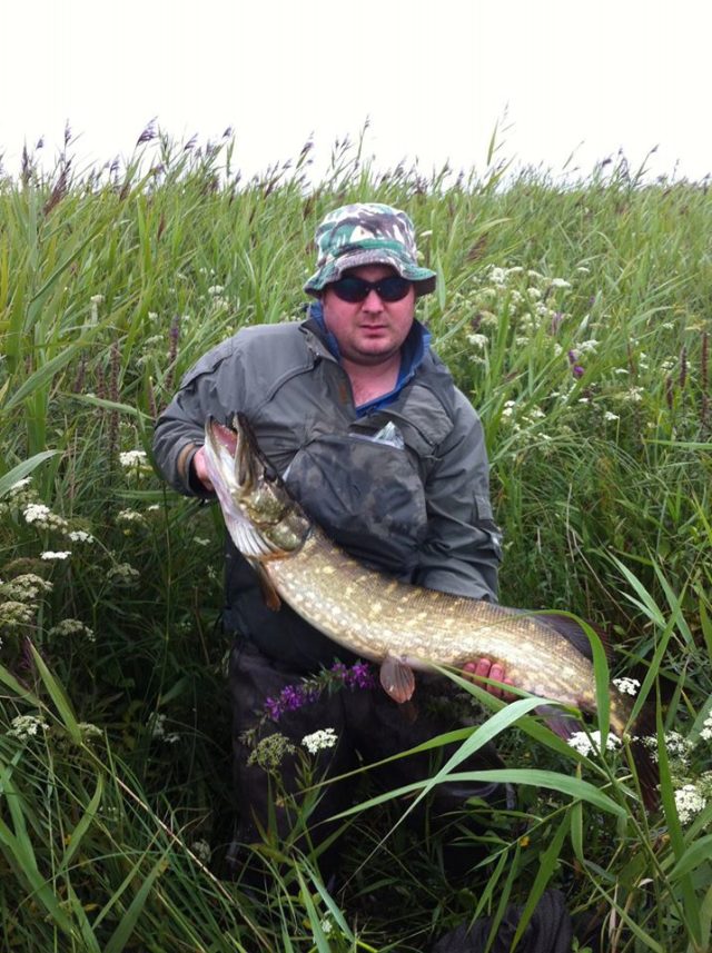 Paddy Dimbylow with his 15lb pike