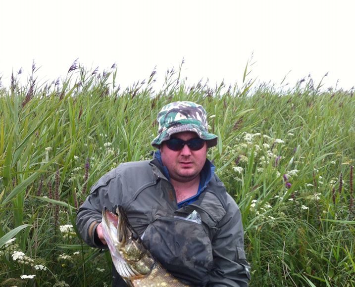 Paddy Dimbylow with his 15lb pike