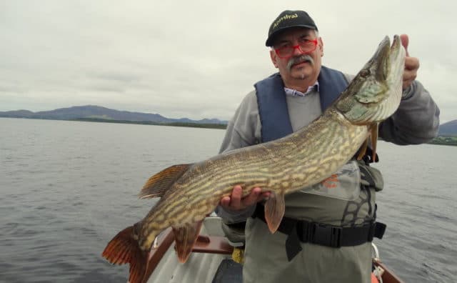 Bert Müllrick, Germany, with a fine Lough Conn Esox