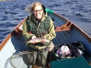 Orla Walsh with one of her many Lough Conn trout