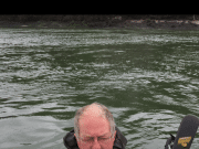 Vin shines on his birthday with a fine Cork Harbour bass A nice Birthday gift for Vin Heron....
