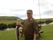 Fine sea trout up to 5 ½ lbs on the Currane Charles Moore catches a 6 lb Salmon