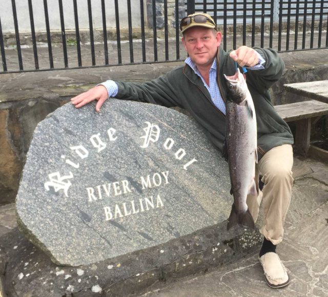 William Appleby, UK, with his first ever Irish salmon