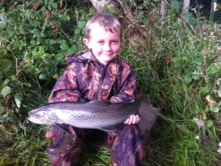 Fionan with his C&R Sea Trout,