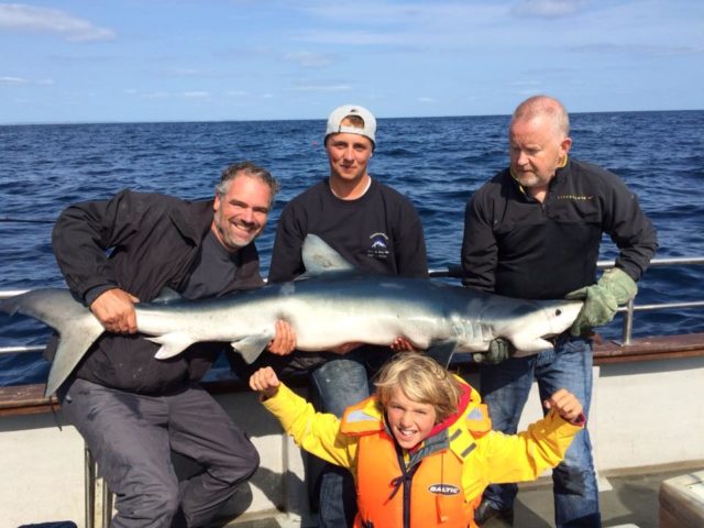 Paul,Wanne and Jan had 3 great days fishing at Courtmacsherry,fish included blue shark to over 2 m