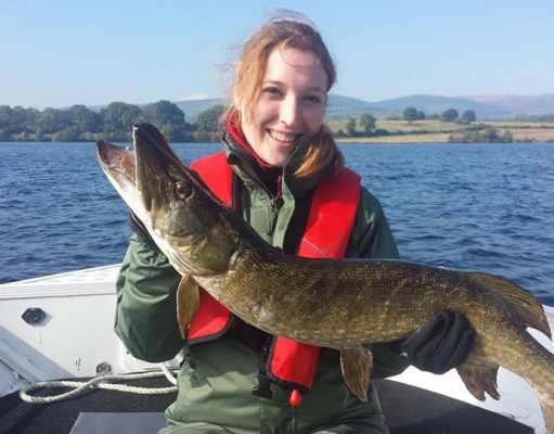 Aurelie from Switzerland managed to tempt this 92cm. fish.
