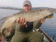 Brilliant weather and great fishing on Lough Allua pike