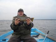 Carra rewards late season anglers Bill Quaile with a nice late season trout from Carra, where he and Owen McFadden had fantastic sport.