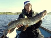 French pike anglers enjoy the fishing in Foxford Kenia Christinia Duarte