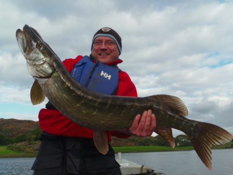 Guests enjoy the good pike fishing