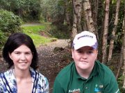 Waterways Ireland Shakespeare Schools Coarse Angling Competition James O’Doherty displays his catch for Councillor Kim Ashton