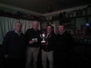 Jolly Swagman marks end of season on Currane Jolly Swagman Seatrout cup presented to Liam Ellis heaviest seatrout 2015