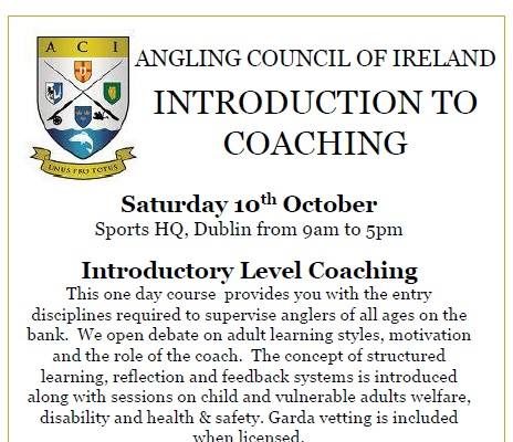 Introduction to Coaching Saturday 10th October, Sports HQ, Dublin
