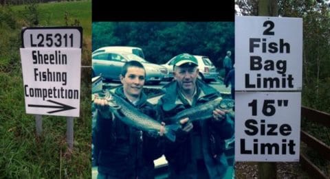 Fergal McKiernan (1st) and Frank Dempsey (4th) at the Stream Rehabilitation Competition