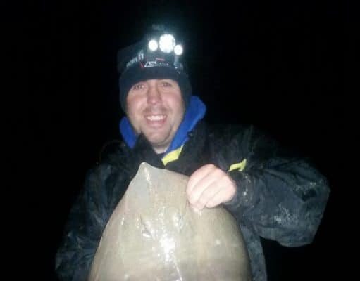 Tralee Bay SAC on Barrow Beach Chris O Sullivan 59 cm Painted ray