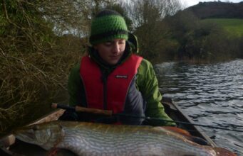 Tjark Hecht with a fine 105 cm pike