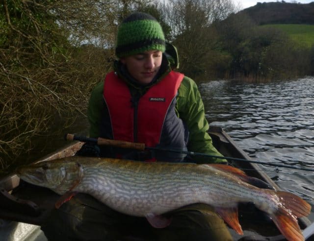 Tjark Hecht with a fine 105 cm pike