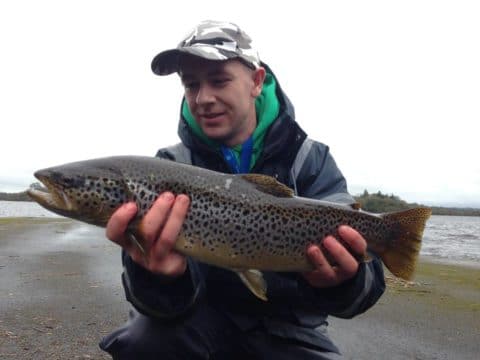 Anthony Byrne with his cracking  6lbs brown trout