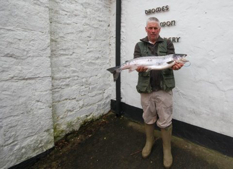 Gary Morrow with his fish from the Sand Hole on 29th March