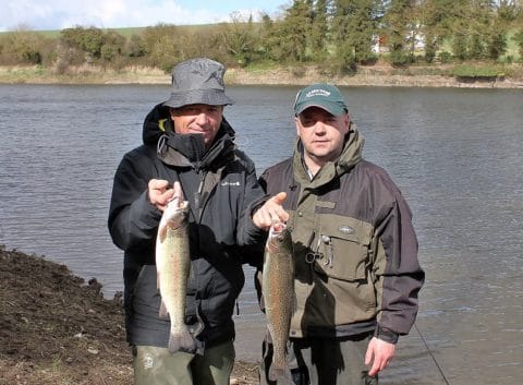 Eric Boulet and Peter Cunningham With Some Nice Rainbows from Barnattin Reservoir