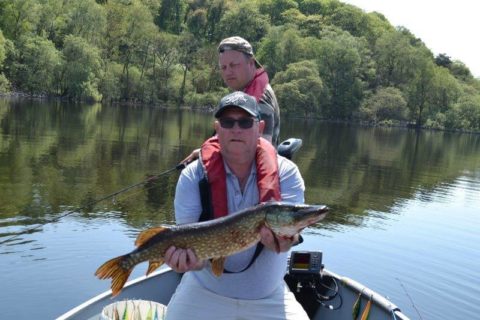 Pierre Nootens with a nice Pike caught on Jerk bait