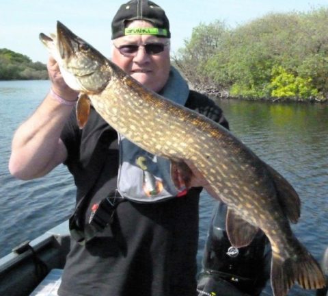 Freddy Van Weyenbergen with one of his Pike of the day