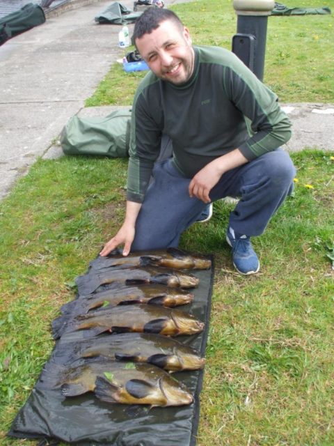 William Dean with 5 of the combined total with Kevin of 11 Tench