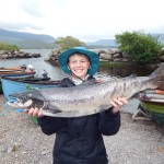 illon Sedlack of  Atlanta Georgia, who caught a cracker of a 10 lbs. Salmon on