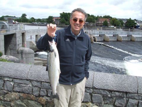 Dan Bell USA First Salmon Galway June 2016