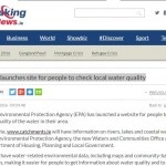 EPA launches site for people to check local water quality