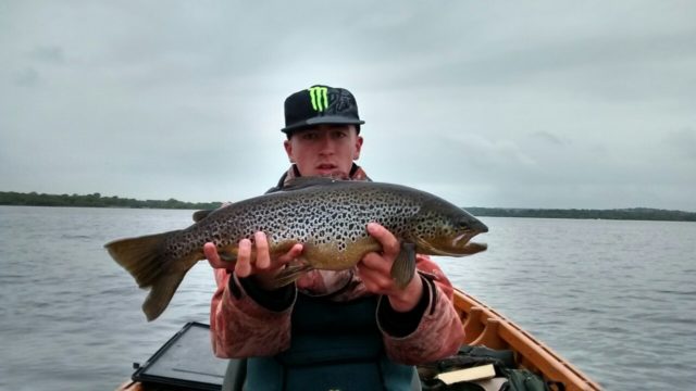 Reece with a lovely Lough Ree trout
