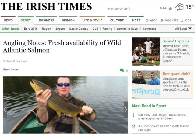 Angling Notes: Fresh availability of Wild Atlantic Salmon