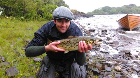 Colm Murphy with Corrib trout