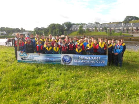 All 42 Junior Anglers who participated in the Daniel Peacock Memorial / National Junior Competition held on Sunday 3rd of July and hosted by Newport SAC
