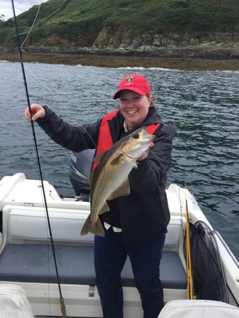 Michelle Butler USA with some nice pollock on the fly