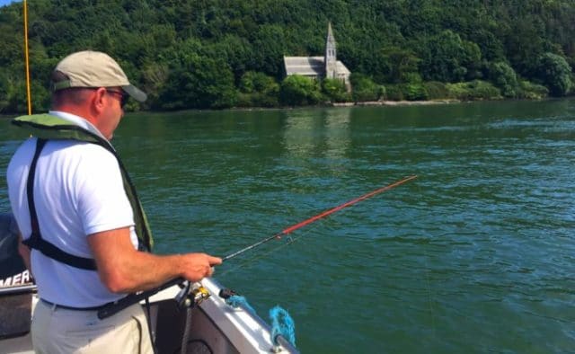 Bass fishing at Cobh