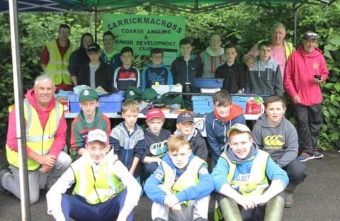 Coaches, Assistants and Participants at the Final day f the Fishing Summer Camp Yesterday in Carrickmacross