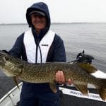 Even when the weather wasn't great the pike were biting