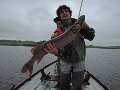 Nick with a nice pike of just over a meter