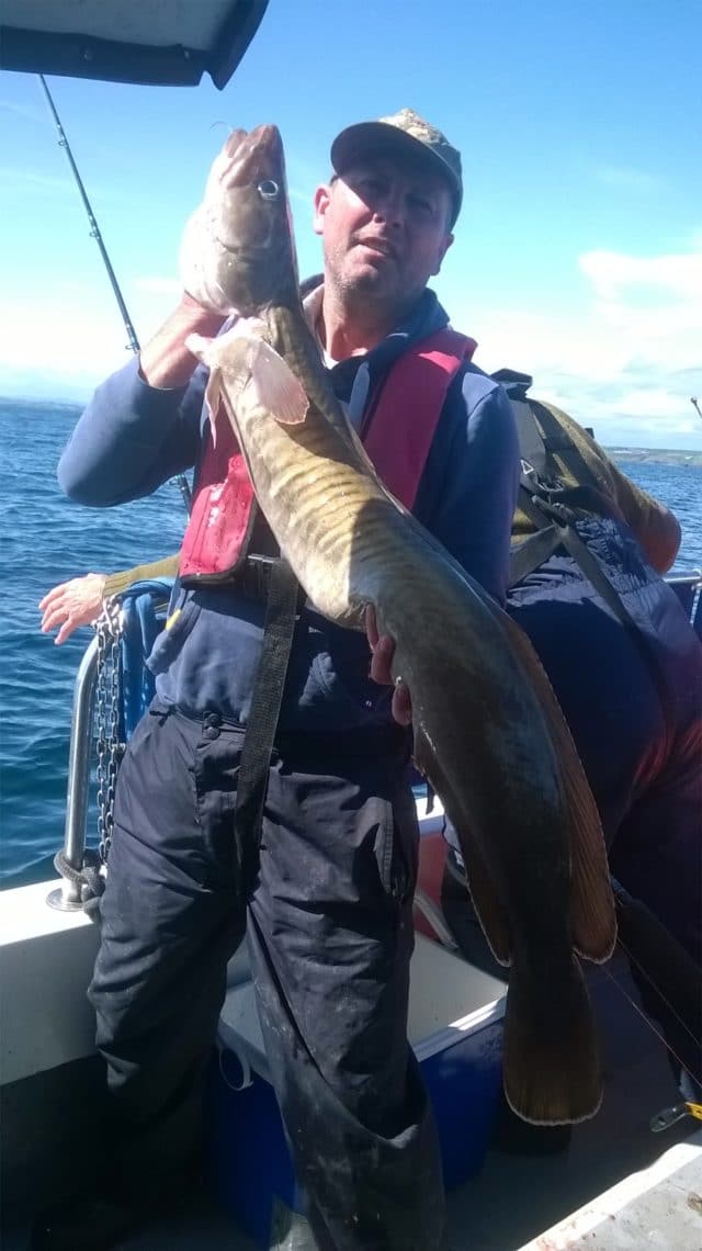 Paul from Cork with a Ling nudging 20lb