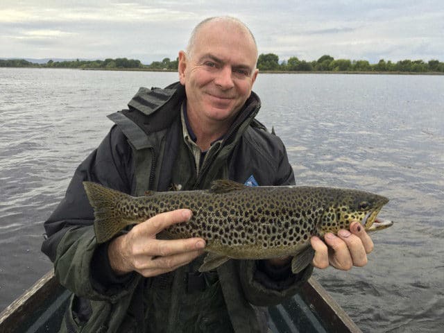 Eugene Willis with a fine 4.5lbs Corrib trout, August 2016