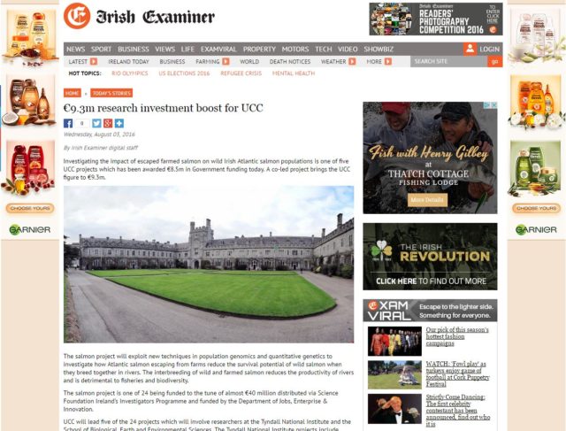 €9.3m research investment boost for UCC, Irish Examiner