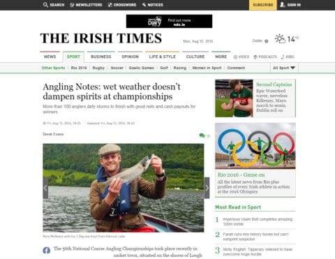 Angling Notes: wet weather doesn’t dampen spirits at championships