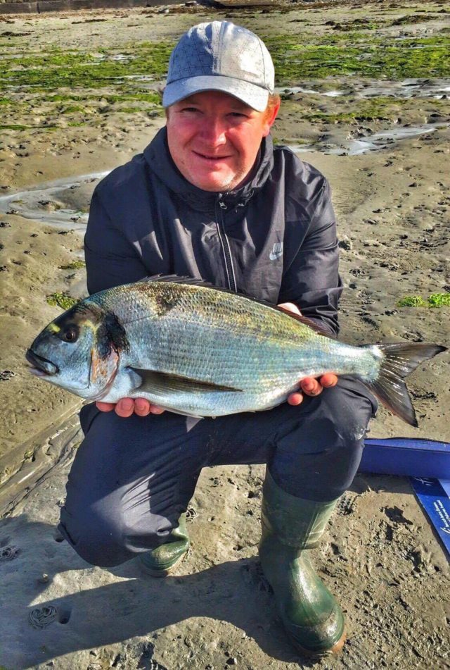 Patrick Fagan with specimen gilthead bream